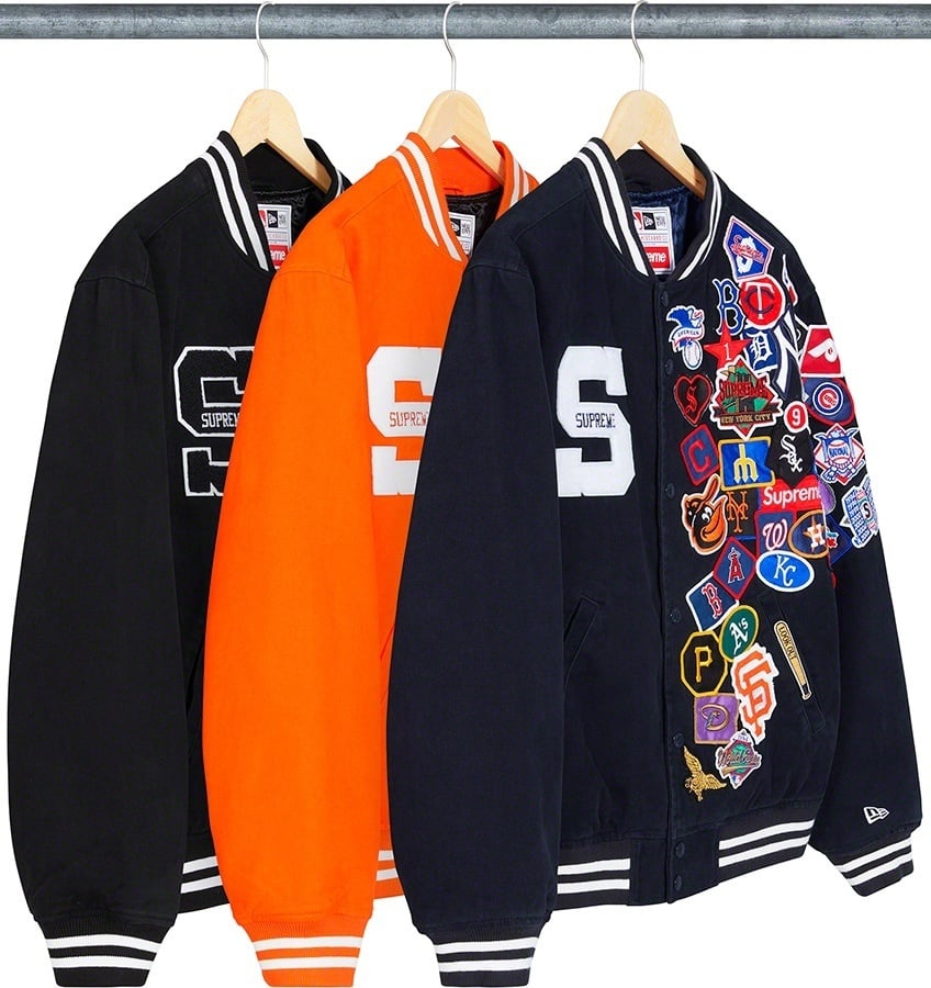 Supreme®/New Era®/MLB Varsity Jacket